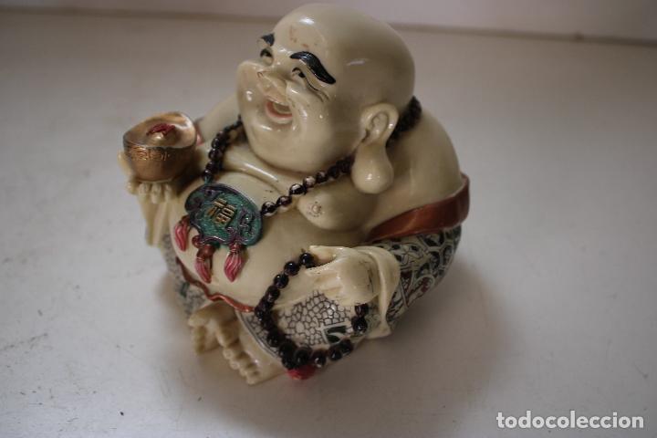 Arte: buda sonrriente de resina-marmolina - Foto 3