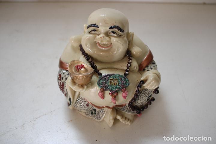 Arte: buda sonrriente de resina-marmolina - Foto 1