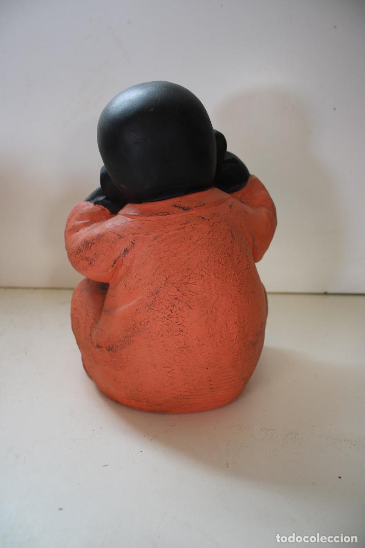 Arte: buda monje de ceramica - Foto 2