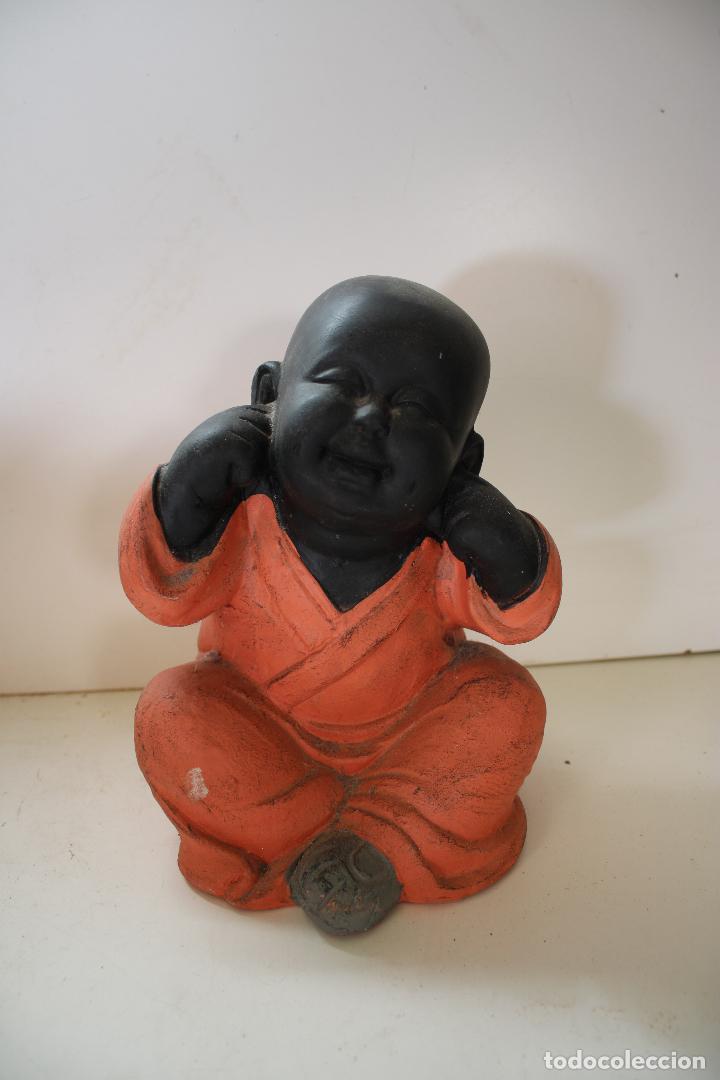 Arte: buda monje de ceramica - Foto 4