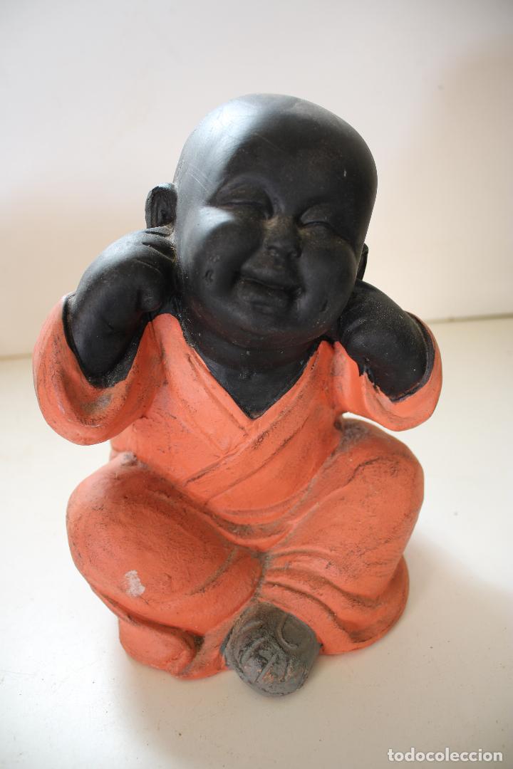 Arte: buda monje de ceramica - Foto 1