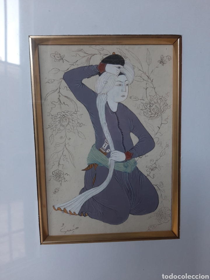 Arte: Cuadro oriental de Asia enmarcado - Foto 2