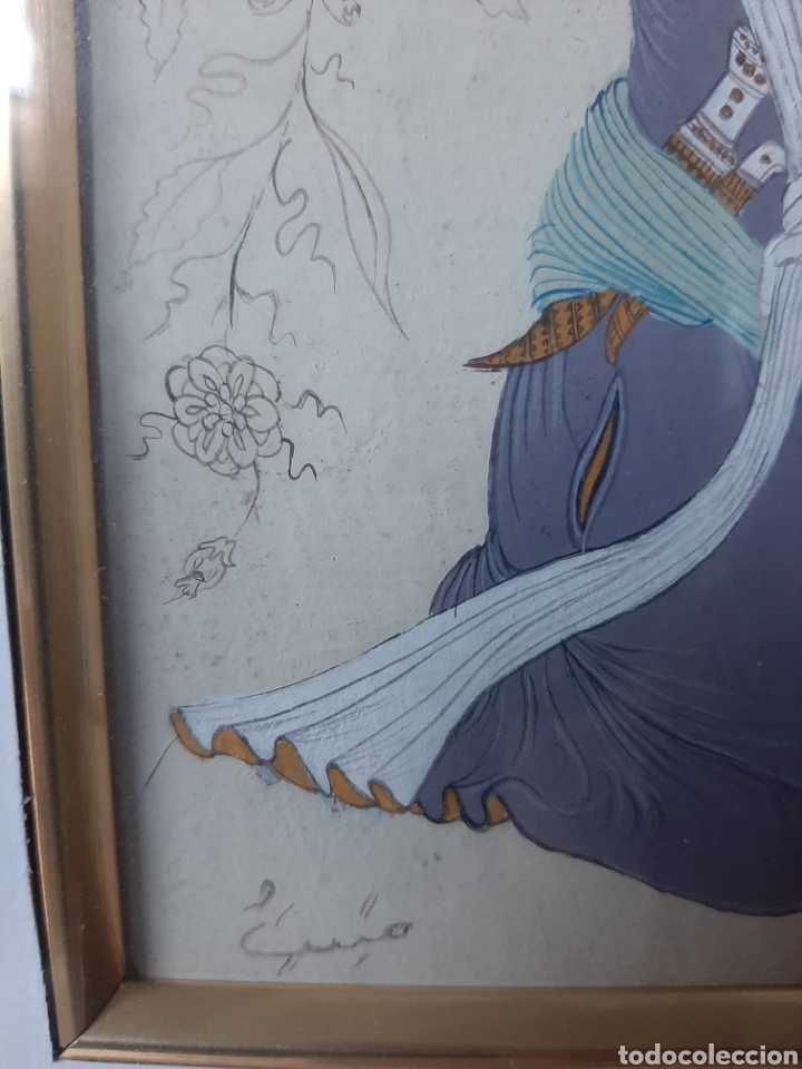 Arte: Cuadro oriental de Asia enmarcado - Foto 4
