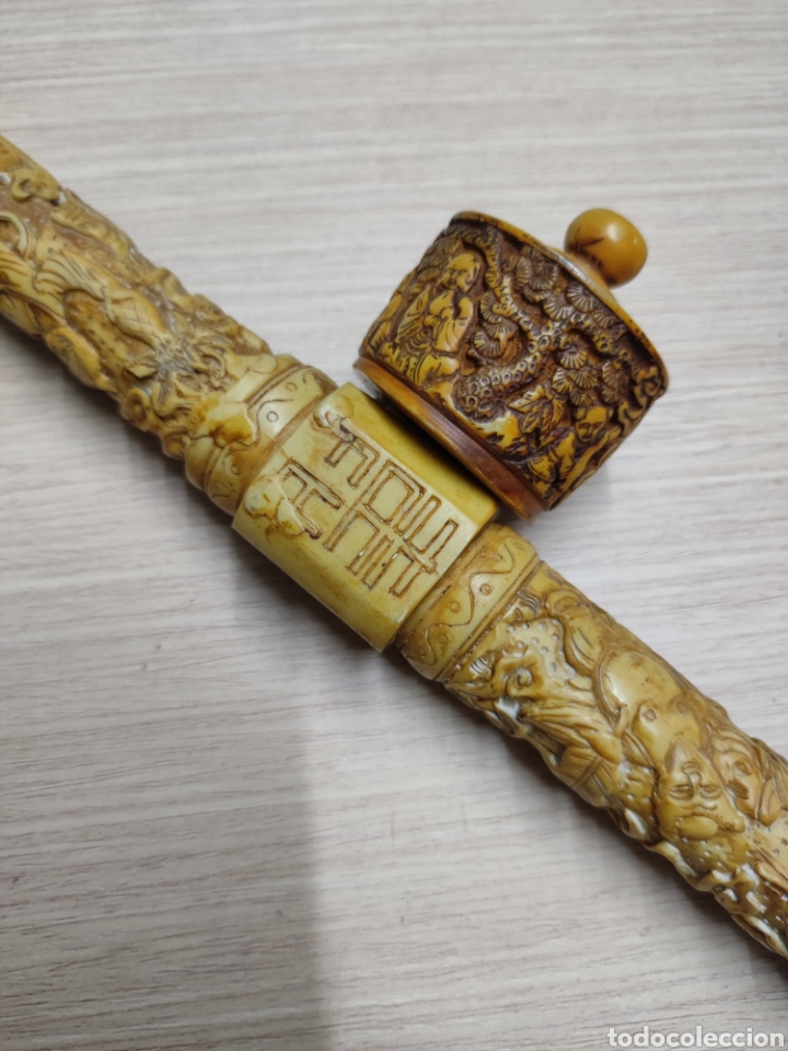 Arte: Pipa china tallada - Foto 1