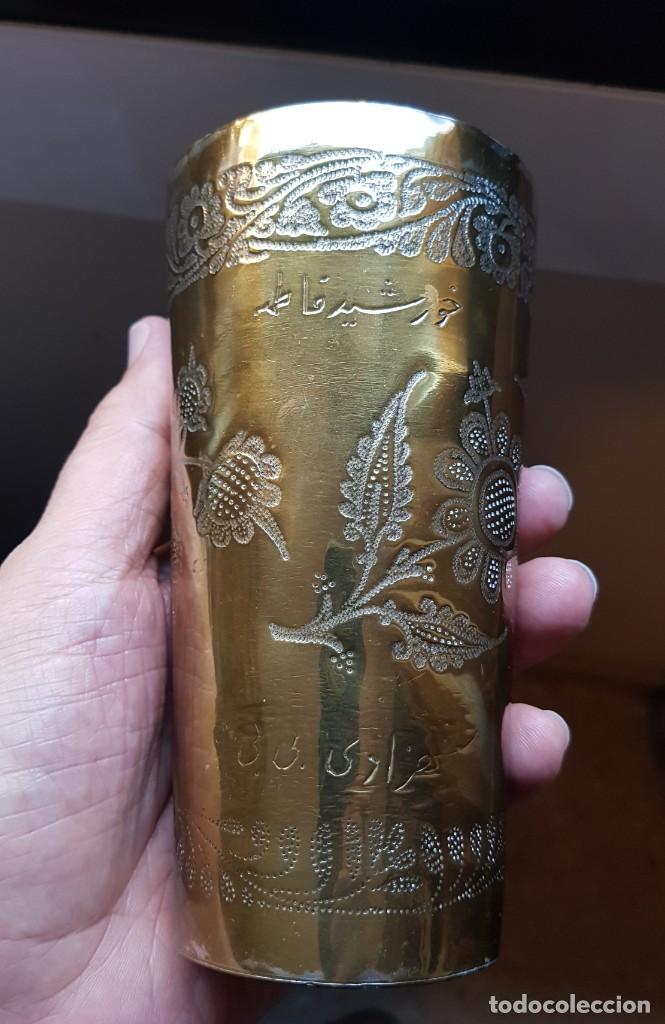 Arte: VASO ARAB&Eacute; ANTIGUO - Foto 3
