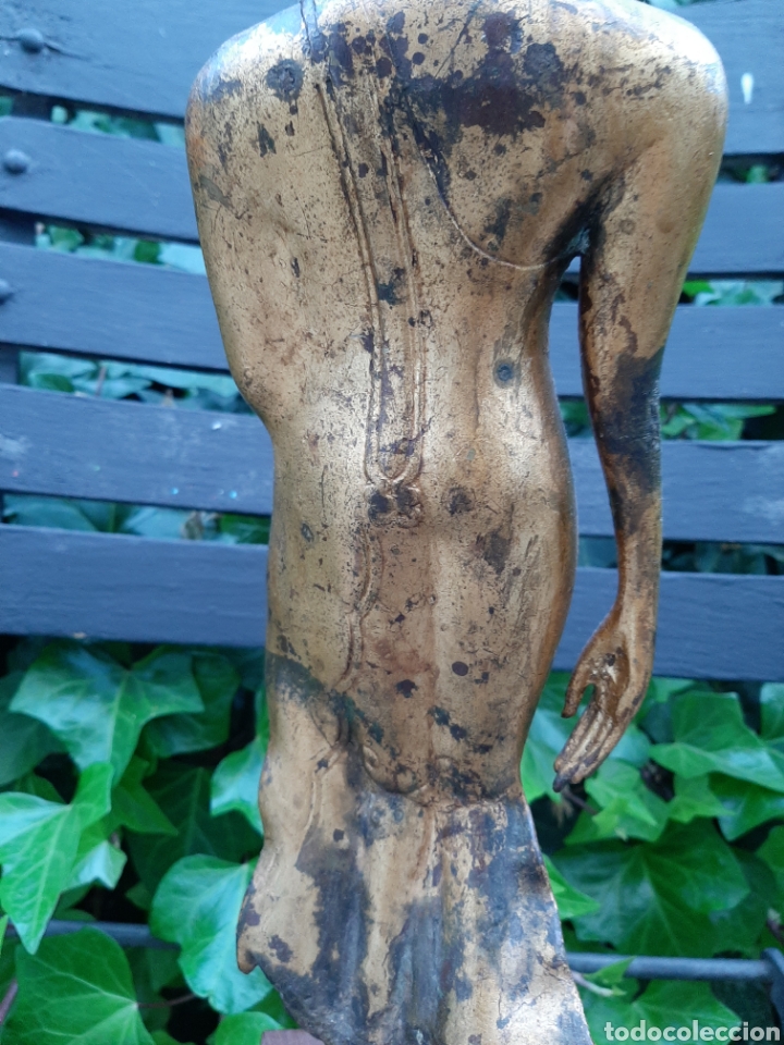 Arte: Buddha antiguo oriental de bronce - buda - Foto 4