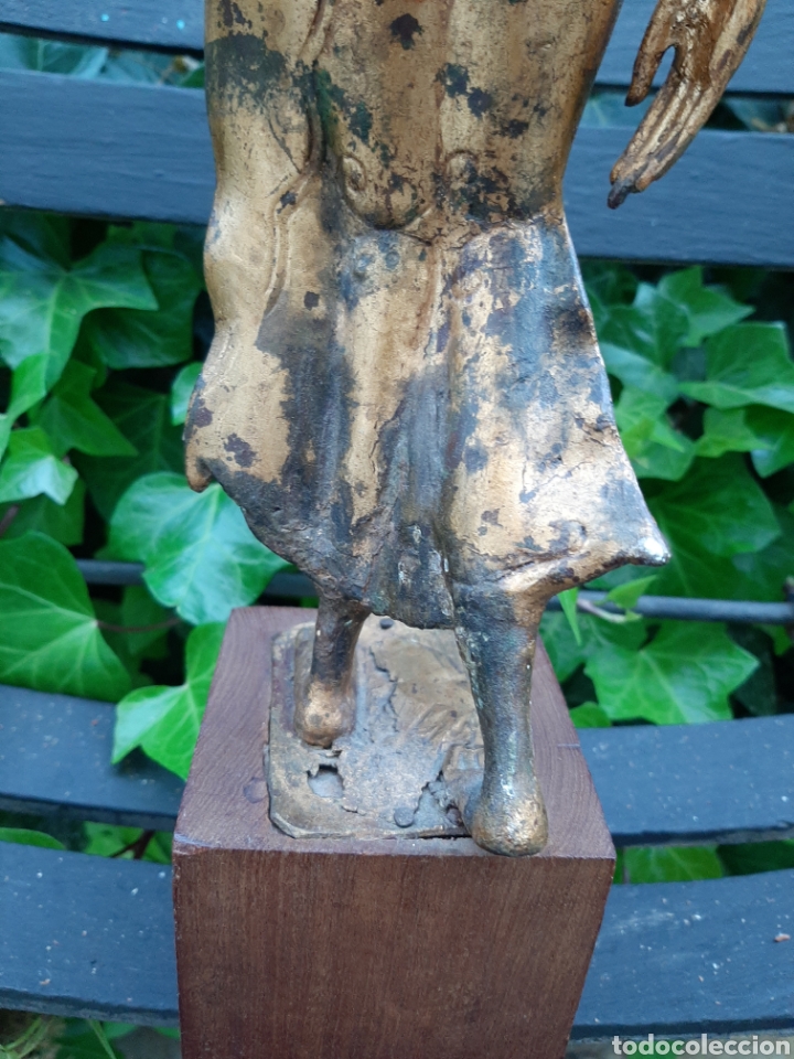 Arte: Buddha antiguo oriental de bronce - buda - Foto 6