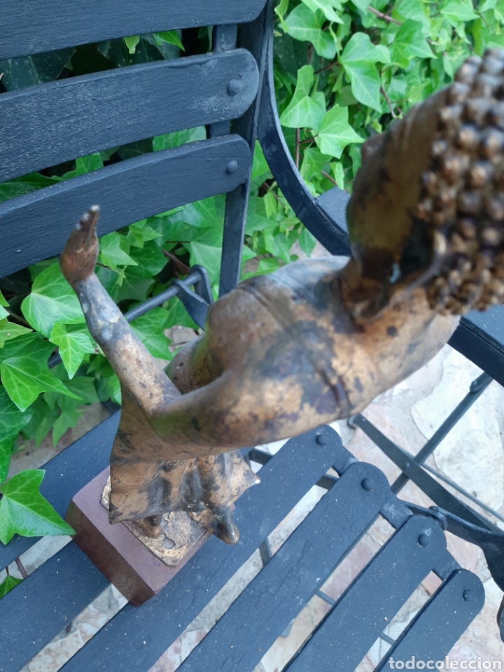 Arte: Buddha antiguo oriental de bronce - buda - Foto 7