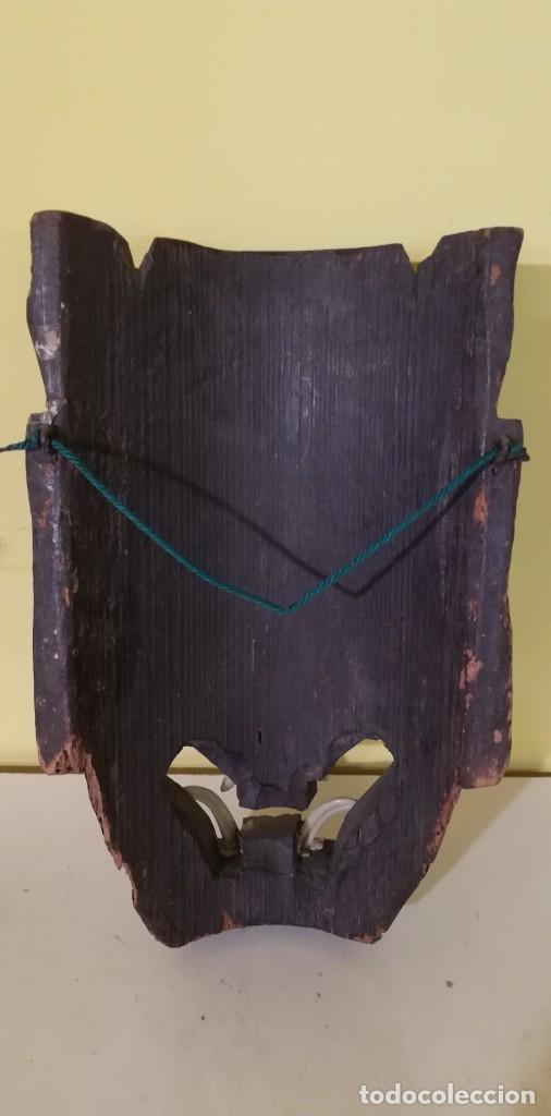 Arte: M&Aacute;SCARA asi&aacute;tica en madera tallada - Foto 3