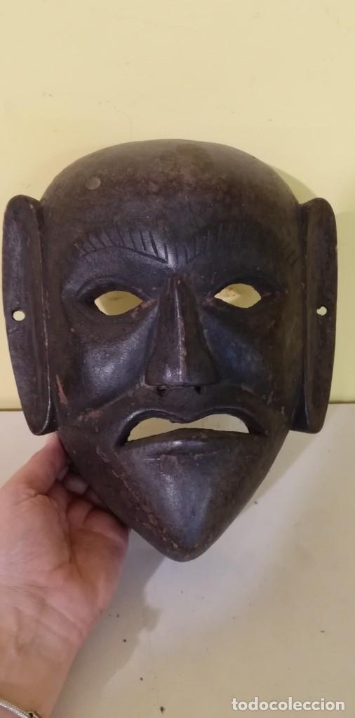 Arte: M&Aacute;SCARA EN MADERA TALLADA - Foto 3