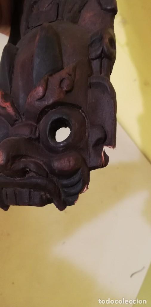 Arte: M&Aacute;SCARA EN MADERA TALLADA - Foto 6