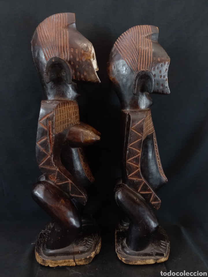 Arte: Pareja estatuas Lega Congo 60 cm - Foto 3
