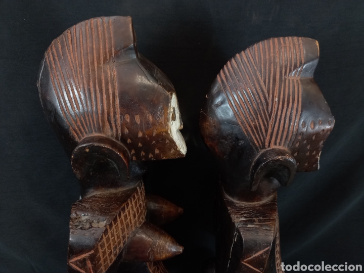 Arte: Pareja estatuas Lega Congo 60 cm - Foto 4