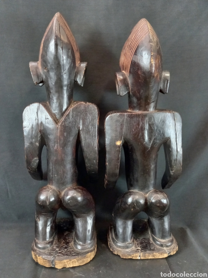 Arte: Pareja estatuas Lega Congo 60 cm - Foto 6