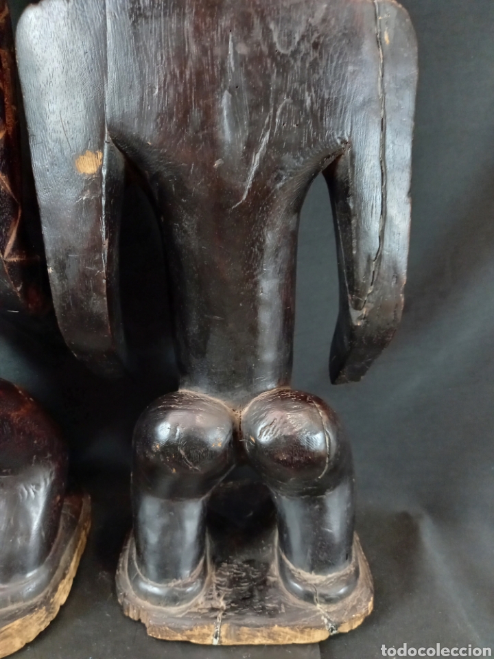 Arte: Pareja estatuas Lega Congo 60 cm - Foto 8