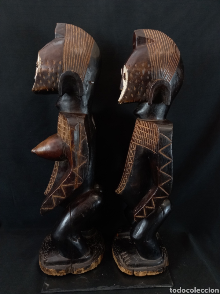 Arte: Pareja estatuas Lega Congo 60 cm - Foto 10