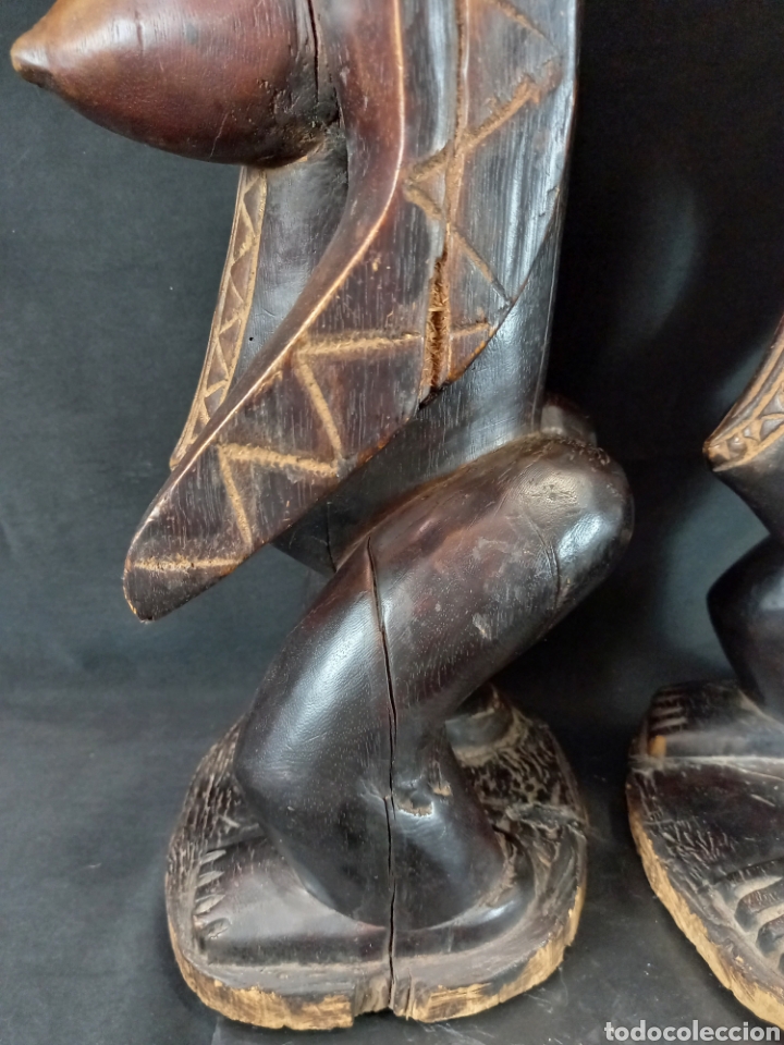 Arte: Pareja estatuas Lega Congo 60 cm - Foto 11