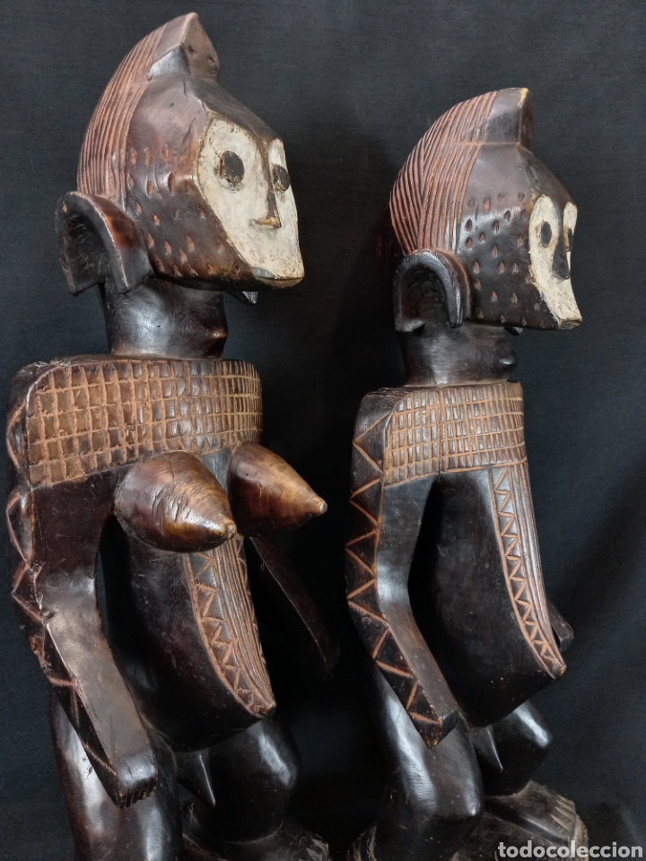 Arte: Pareja estatuas Lega Congo 60 cm - Foto 14