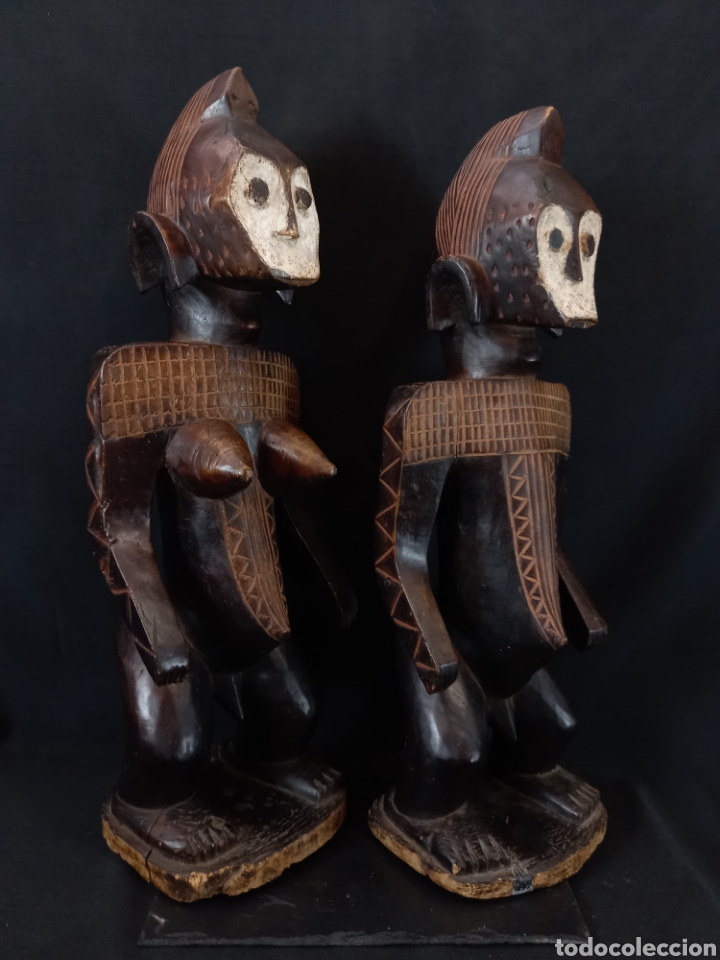 Arte: Pareja estatuas Lega Congo 60 cm - Foto 1