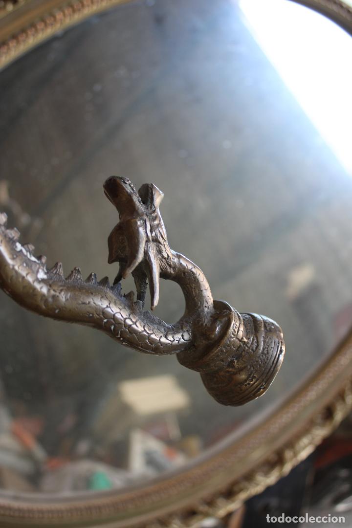 Arte: dragon candelabro bronce - Foto 5