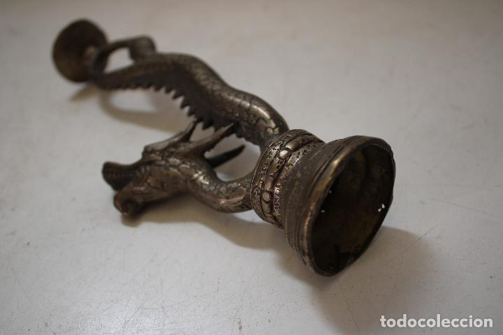 Arte: dragon candelabro bronce - Foto 10