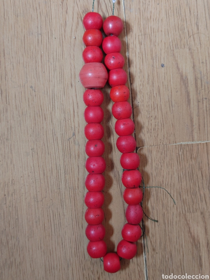 Arte: Collar antiguo de pasta vitrea Nepal. - Foto 2