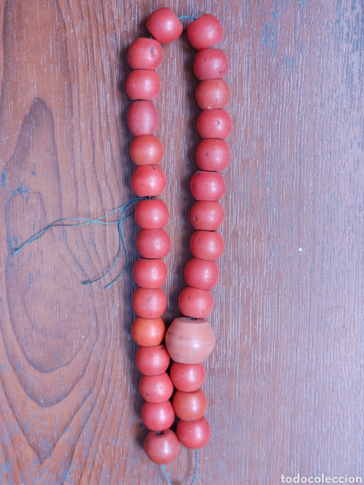 Arte: Collar antiguo de pasta vitrea Nepal. - Foto 3