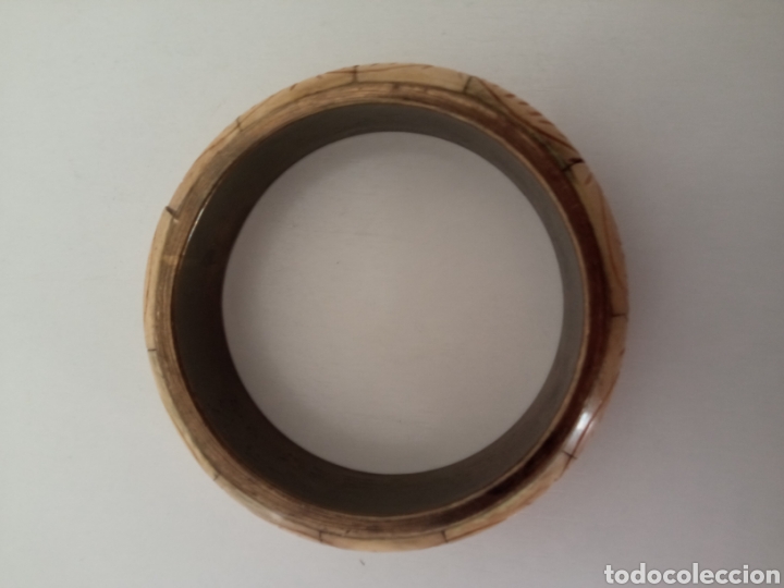 Arte: Pulsera de bronce y hueso tallado. - Foto 7