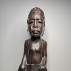 Arte: GRAN ESCULTURA MAKONDE DE MOZAMBIQUE. AFRICANA. AFRICA. AUTÉNTICA. 1930. Lote 356653760