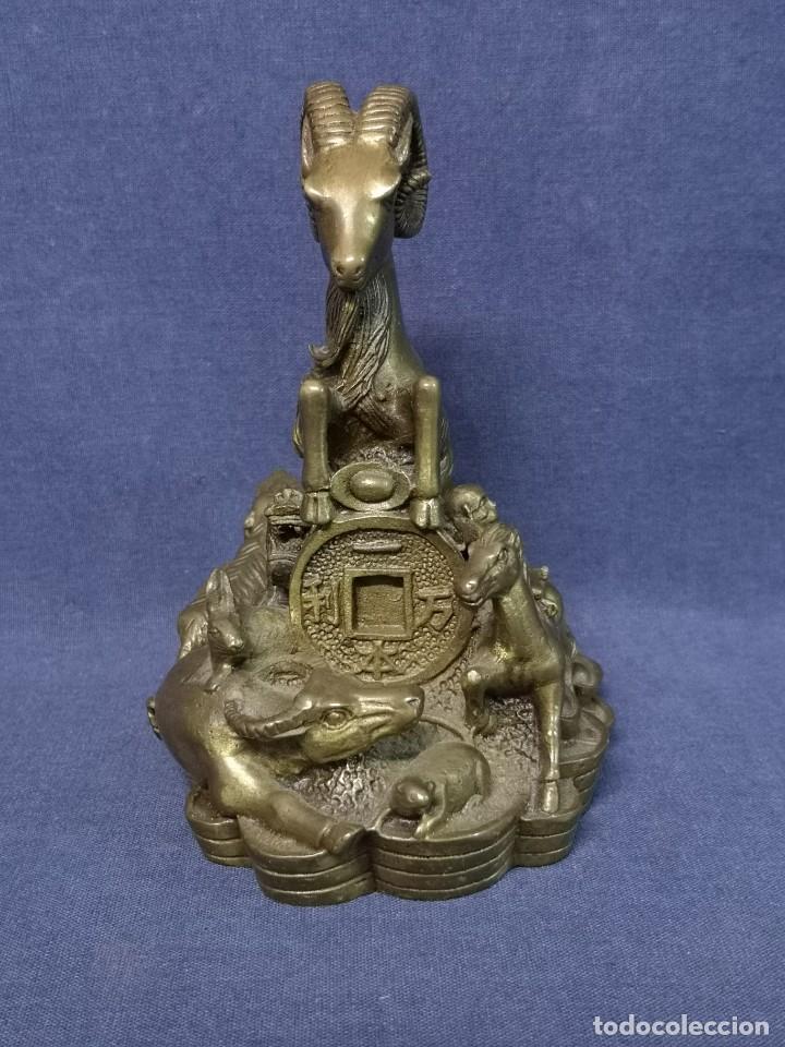 Arte: HOROSCOPO CHINO EN BRONCE - Foto 2