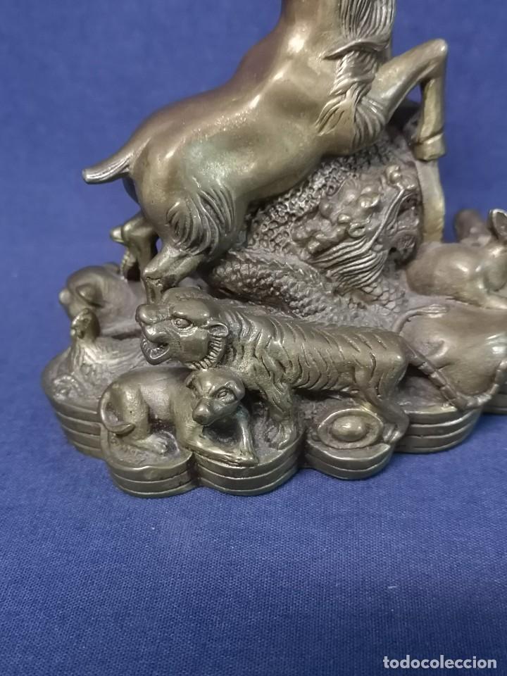 Arte: HOROSCOPO CHINO EN BRONCE - Foto 5