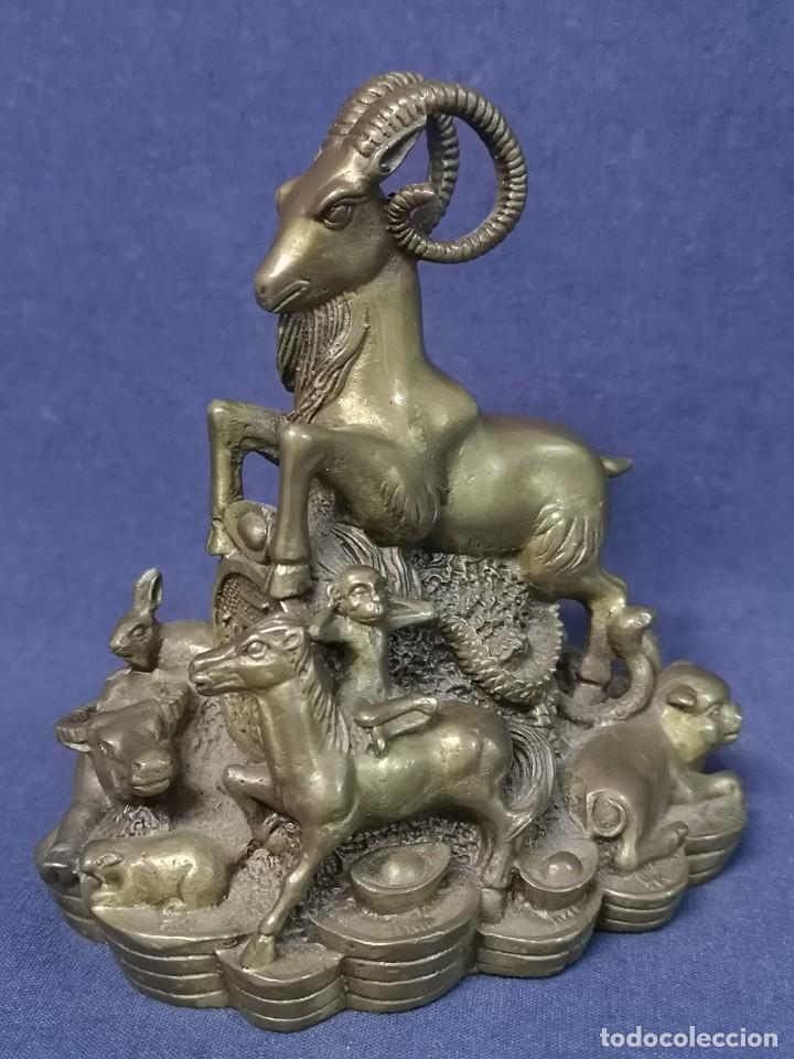 Arte: HOROSCOPO CHINO EN BRONCE - Foto 7