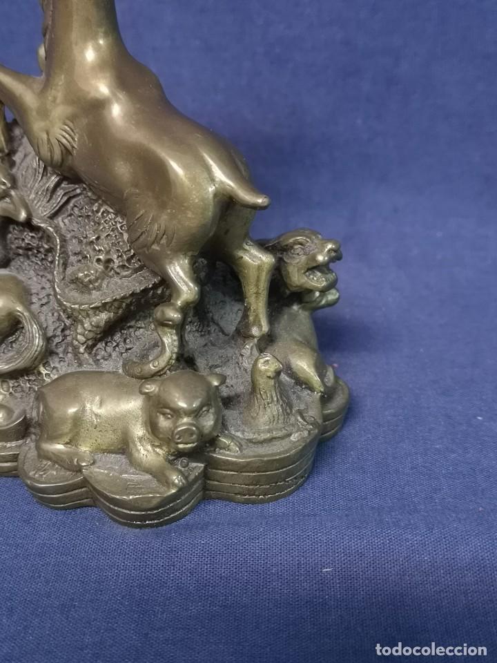 Arte: HOROSCOPO CHINO EN BRONCE - Foto 8