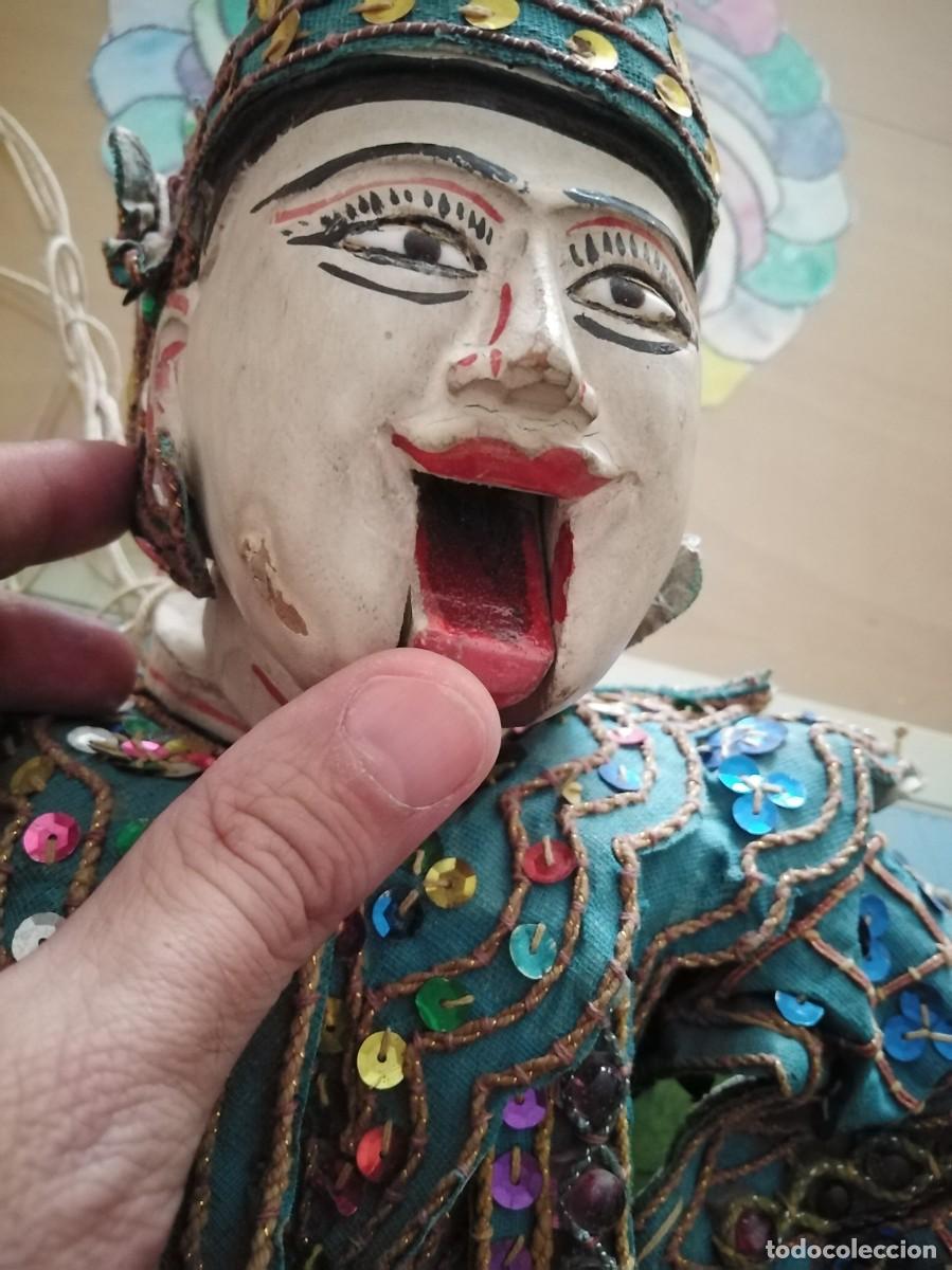 Arte: Marioneta asi&aacute;tica. Madera. 60 cm. - Foto 4