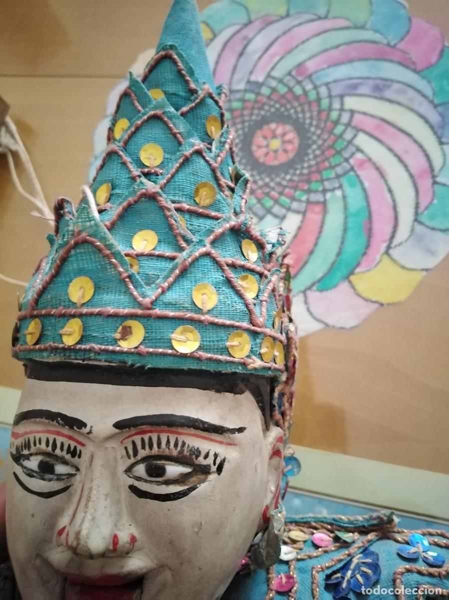 Arte: Marioneta asi&aacute;tica. Madera. 60 cm. - Foto 5