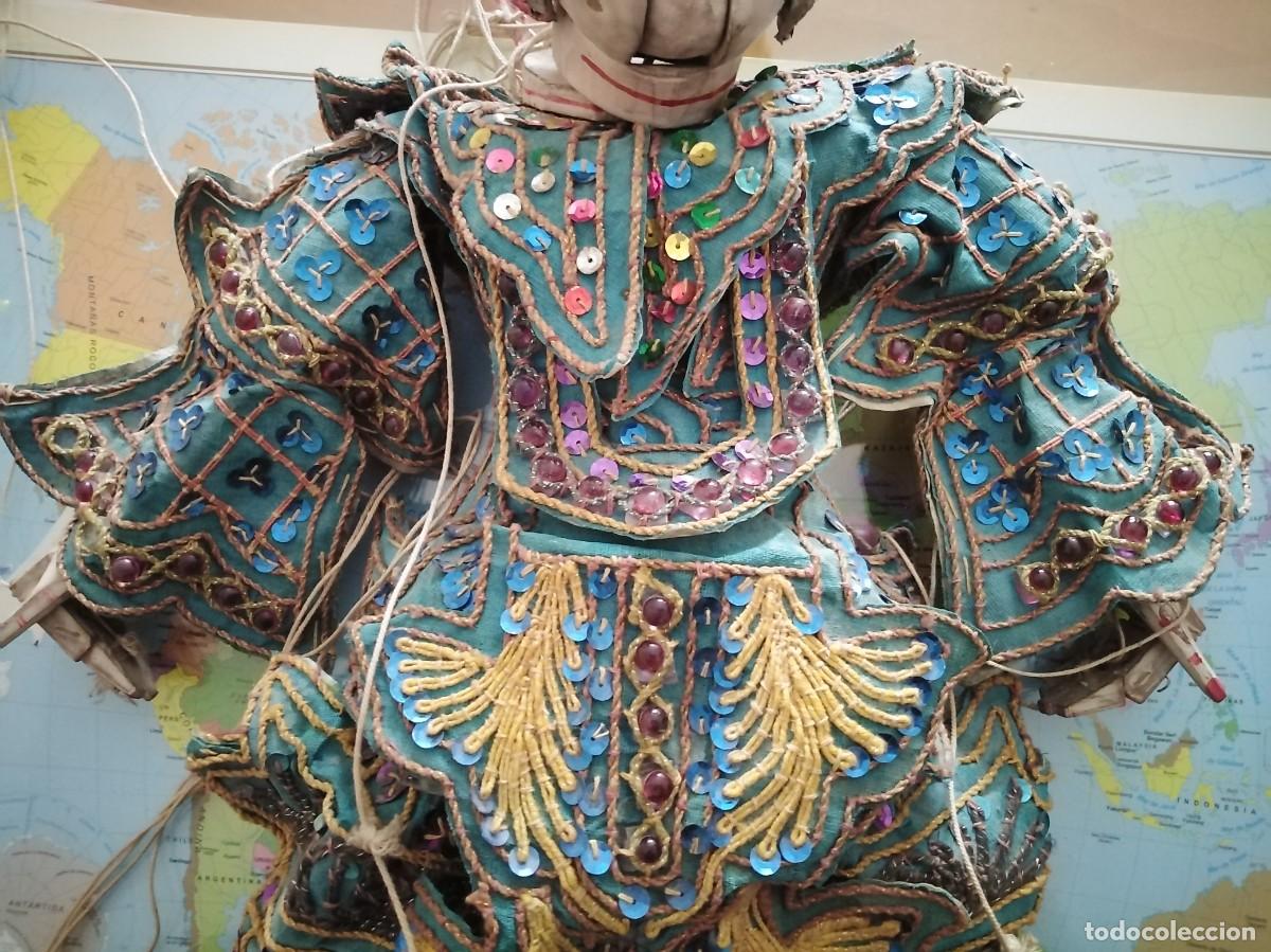 Arte: Marioneta asi&aacute;tica. Madera. 60 cm. - Foto 6