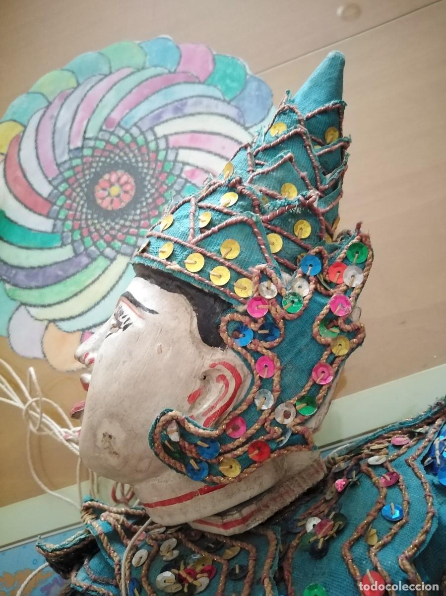 Arte: Marioneta asi&aacute;tica. Madera. 60 cm. - Foto 16