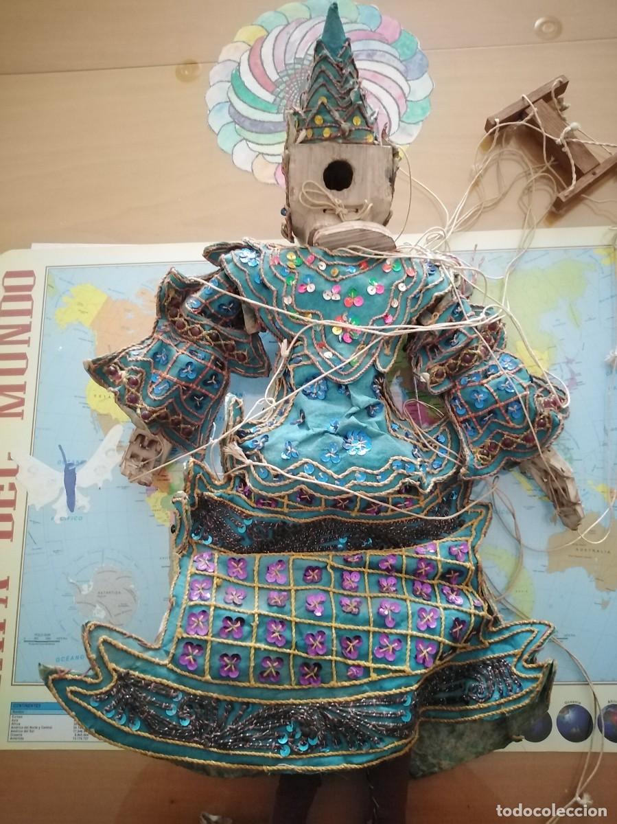 Arte: Marioneta asi&aacute;tica. Madera. 60 cm. - Foto 18