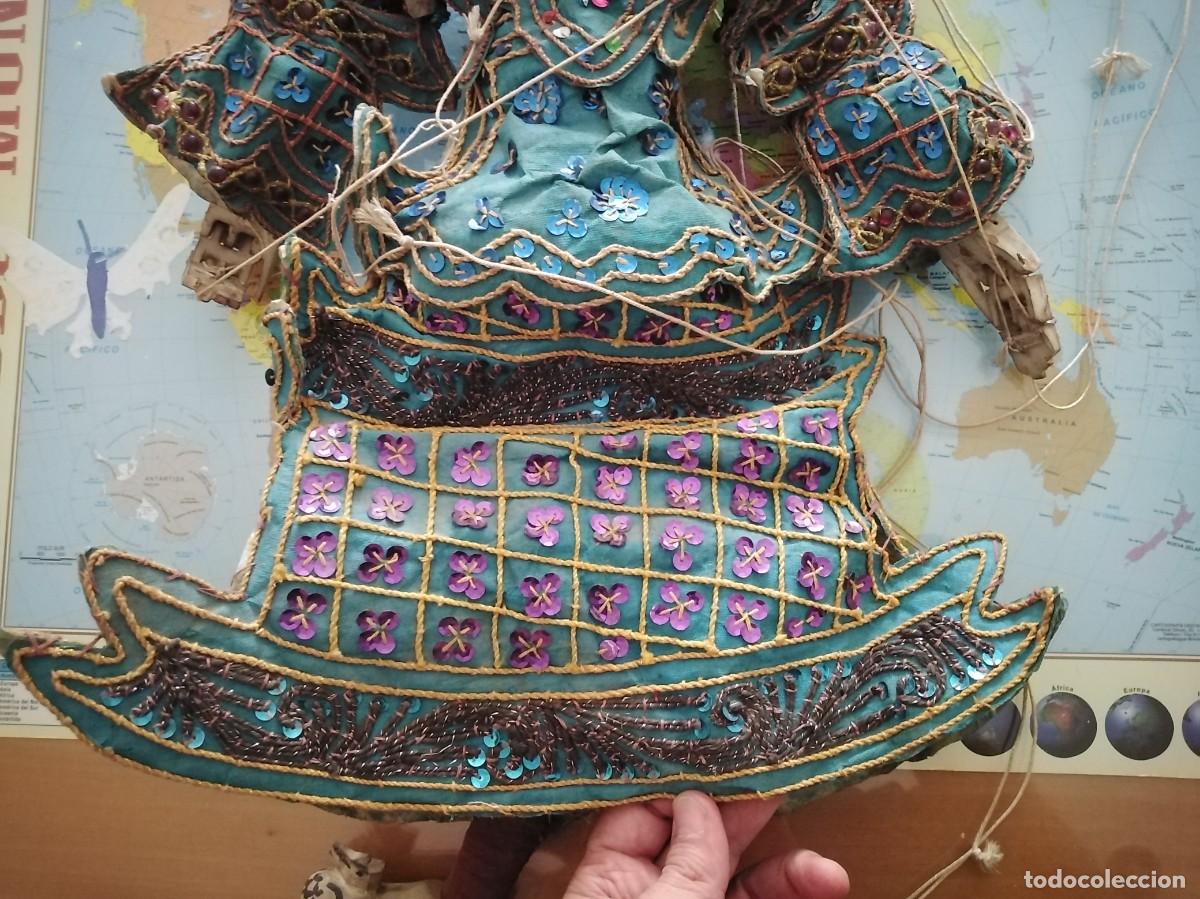 Arte: Marioneta asi&aacute;tica. Madera. 60 cm. - Foto 20