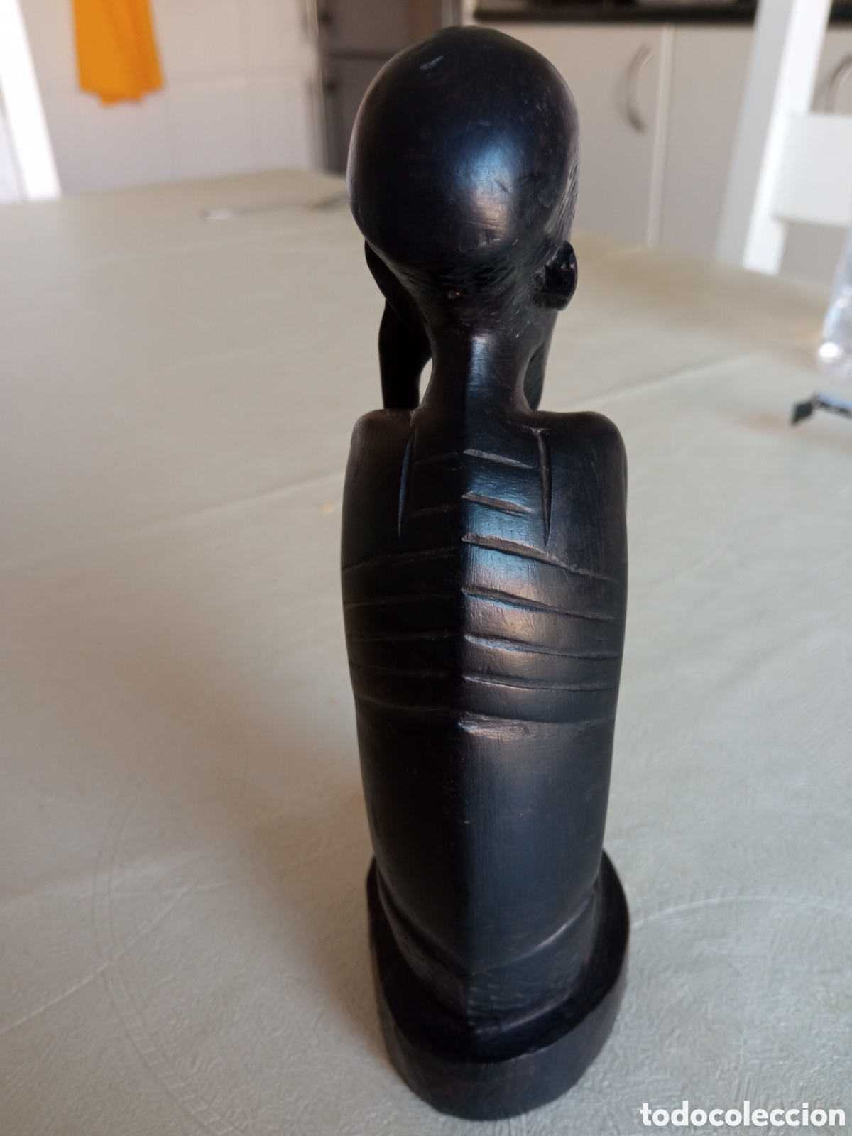 Arte: Figura de hombre en madera de &eacute;bano - Foto 4