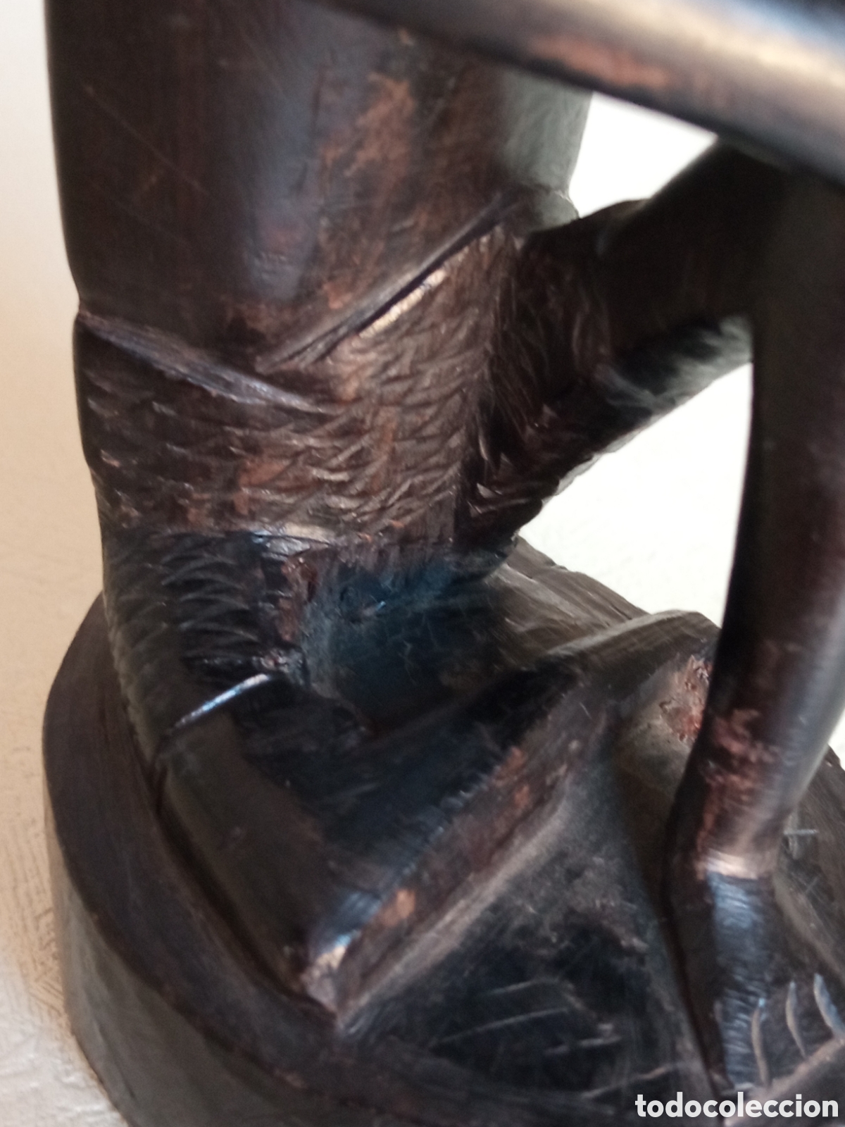 Arte: Figura de hombre en madera de &eacute;bano - Foto 8