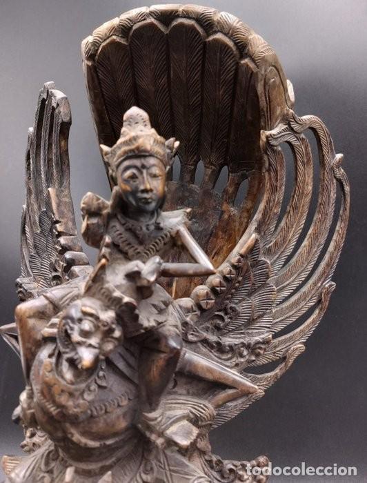 Arte: Escultura de garuda tallada en madera - Foto 7