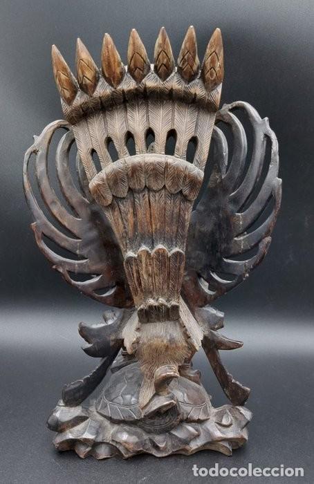 Arte: Escultura de garuda tallada en madera - Foto 8