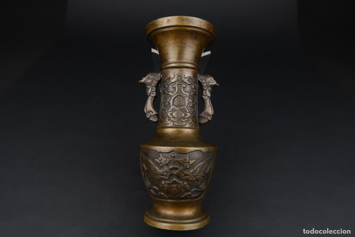 Arte: Antiguo Jarr&oacute;n Chino de Bronce - Foto 1