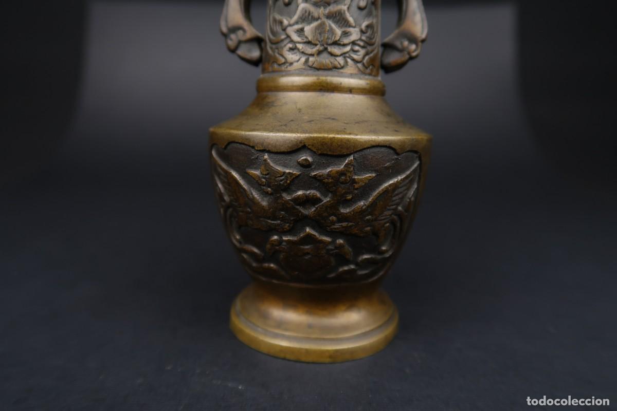 Arte: Antiguo Jarr&oacute;n Chino de Bronce - Foto 4