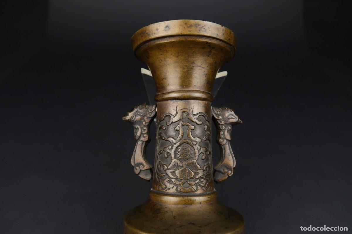 Arte: Antiguo Jarr&oacute;n Chino de Bronce - Foto 6