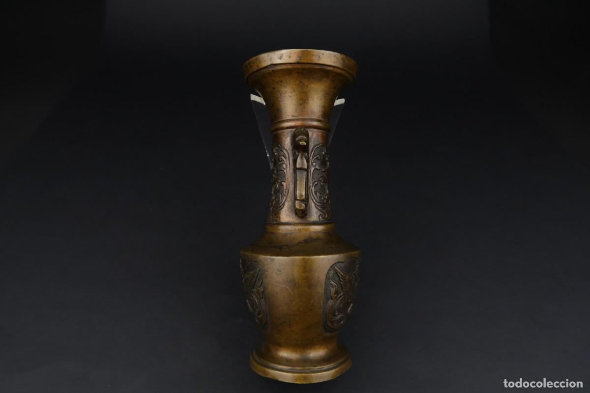 Arte: Antiguo Jarr&oacute;n Chino de Bronce - Foto 7