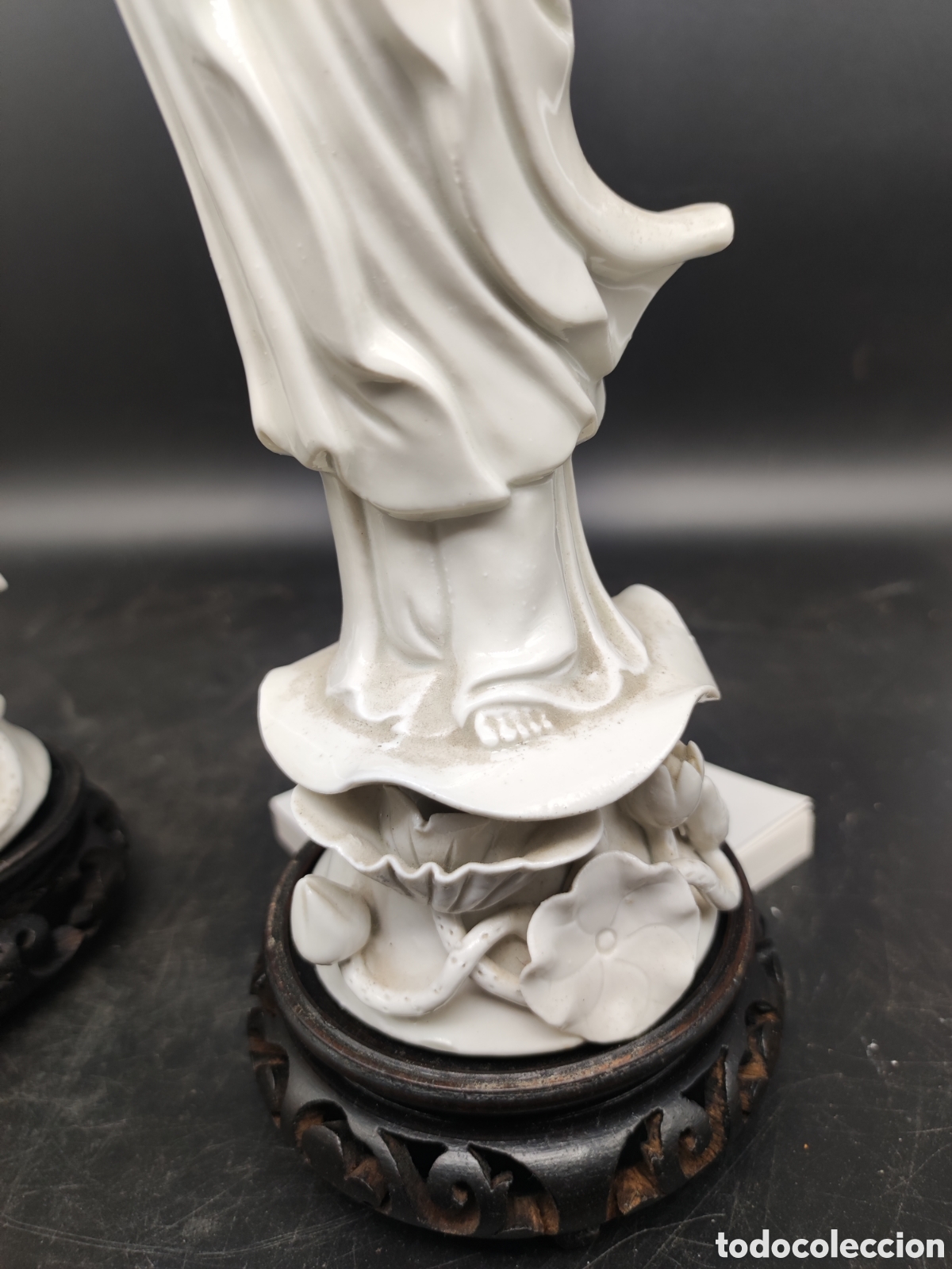 Arte: Pareja figuras blanco de Chine - Foto 4