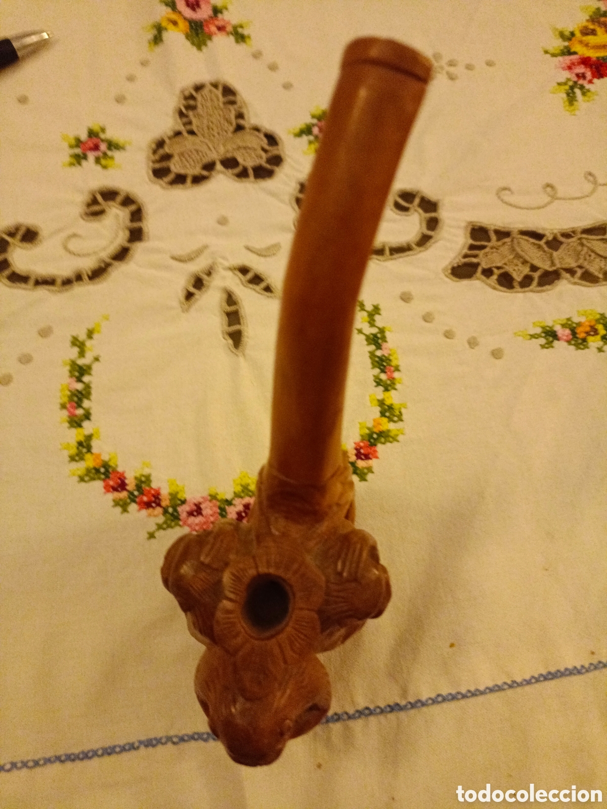 Arte: Pipa tallada con 3 monos - Foto 9