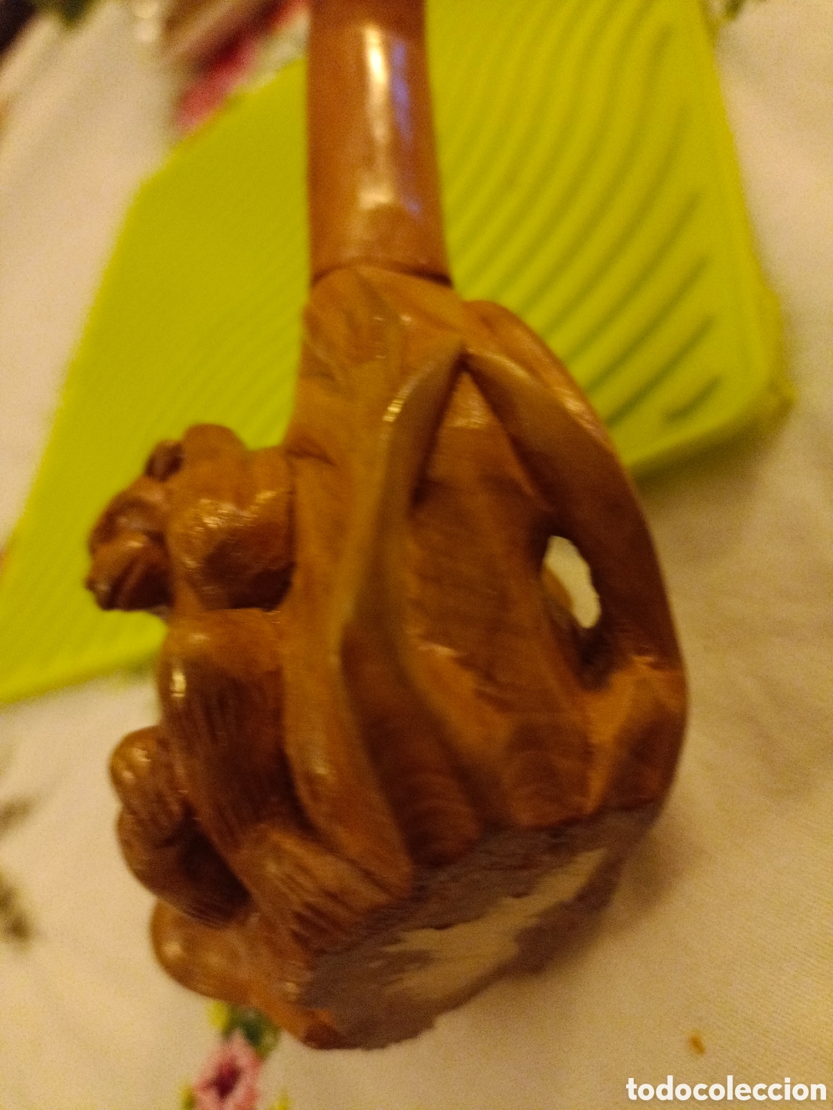 Arte: Pipa tallada con 3 monos - Foto 10